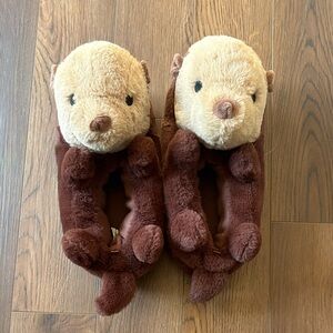 Old Navy Brown Otter Kids Slippers